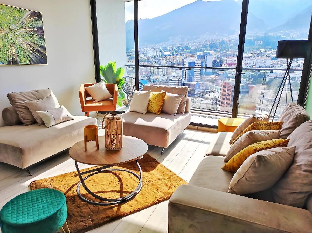 Luxury Suite Con Vista Increible Quito Carolina Coliving Ecuador Apartmán